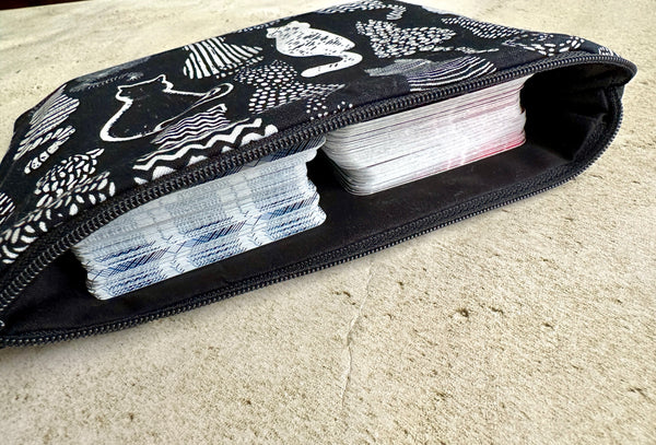 Cats Tarot Card Bag - Tarot Deck Storage Bag - Witchy Bag