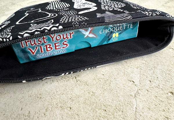 Cats Tarot Card Bag - Tarot Deck Storage Bag - Witchy Bag