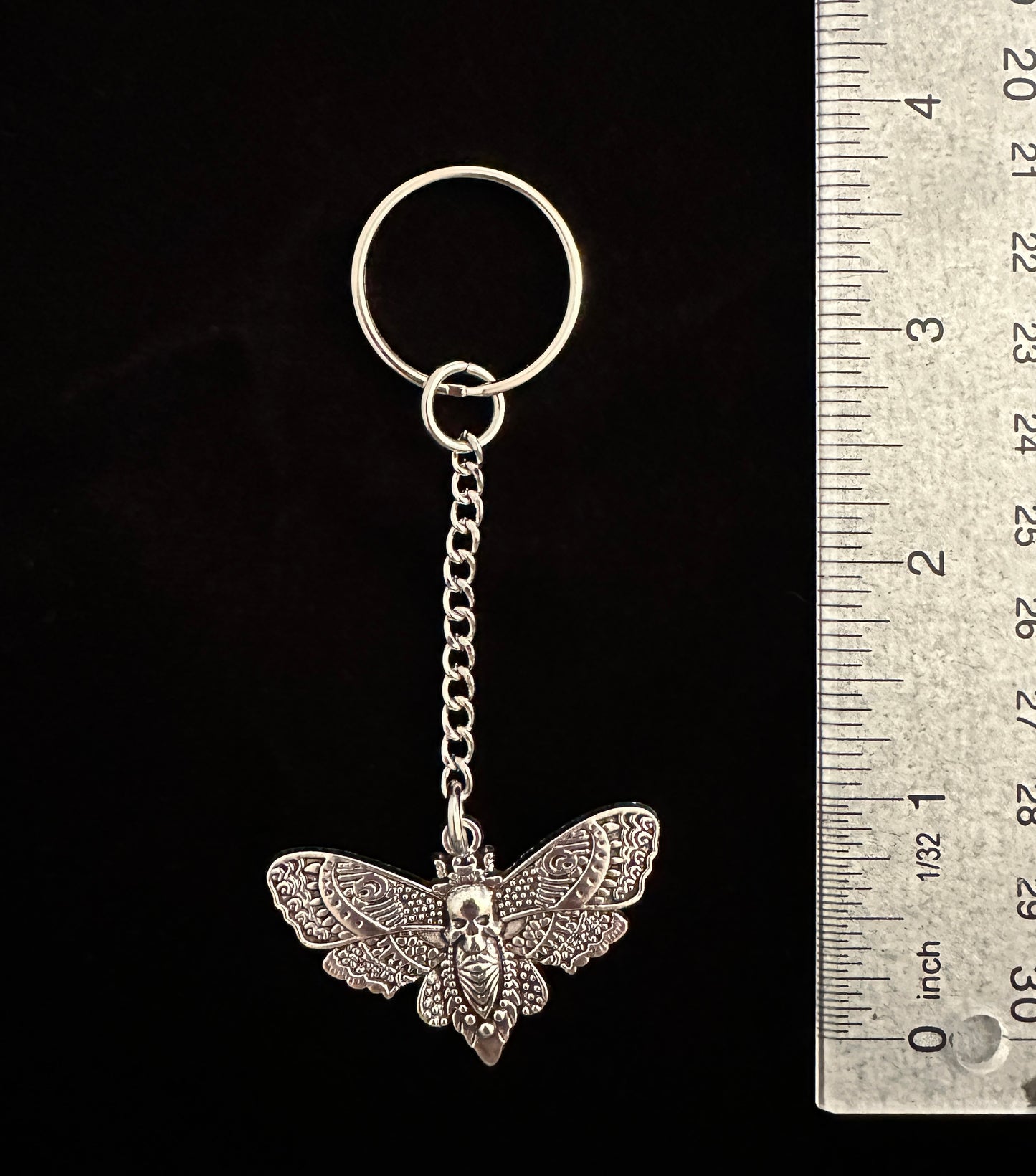 Mothman Cryptid Horror Lover Zipper Pull Bag Charm Keychain