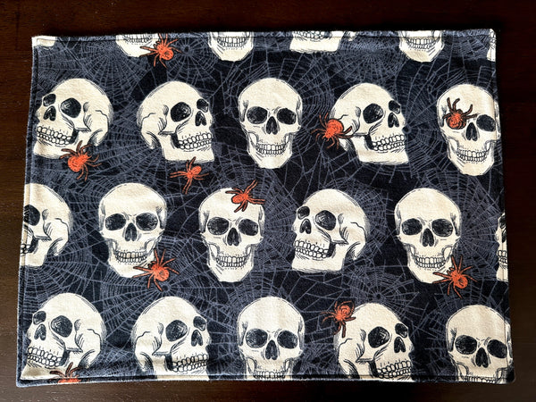 Retro Skulls Halloween Placemat