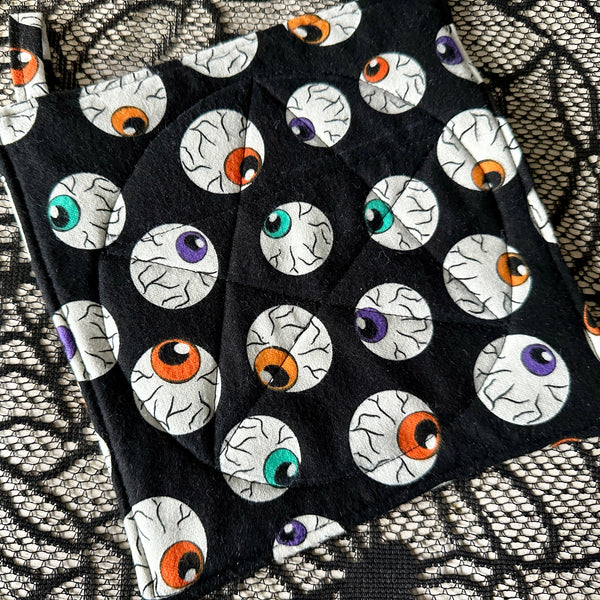 Eyeballs Pot Holder - Halloween Pot Holder Hot Pad