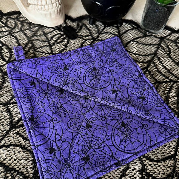 Spiderwebs Pot Holder - Halloween Pot Holder Hot Pad