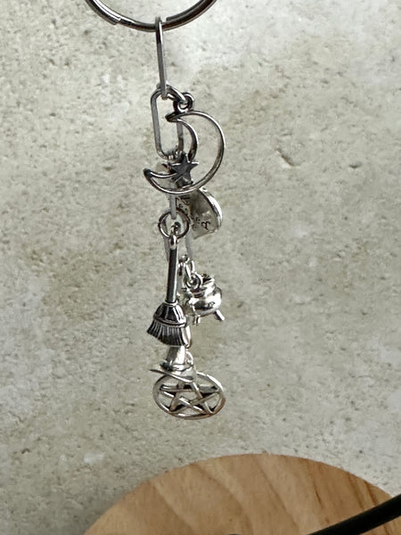 Witchy Bag Charm Keychain