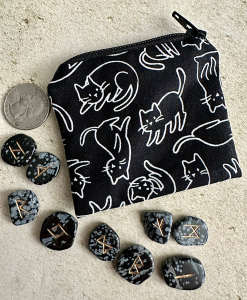 Cats Pendulum Bag - Rune Storage Bag