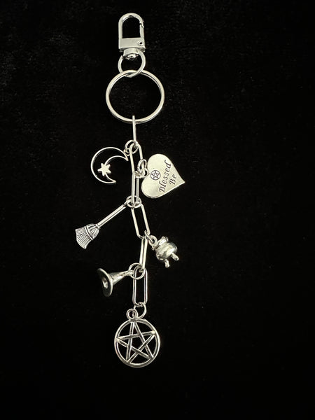 Witchy Bag Charm Keychain