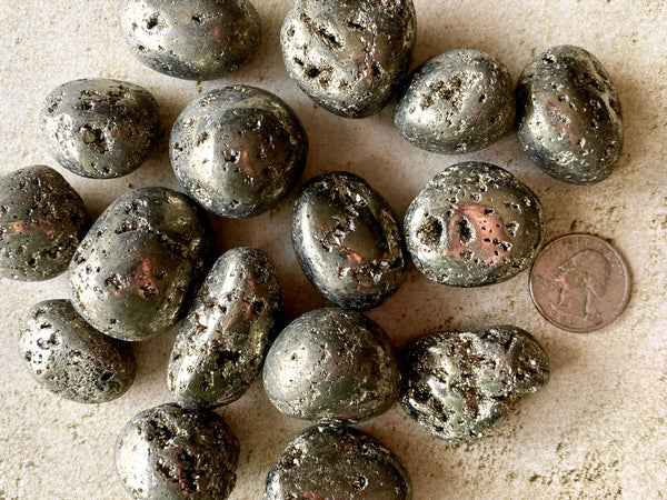 Tumbled Pyrite
