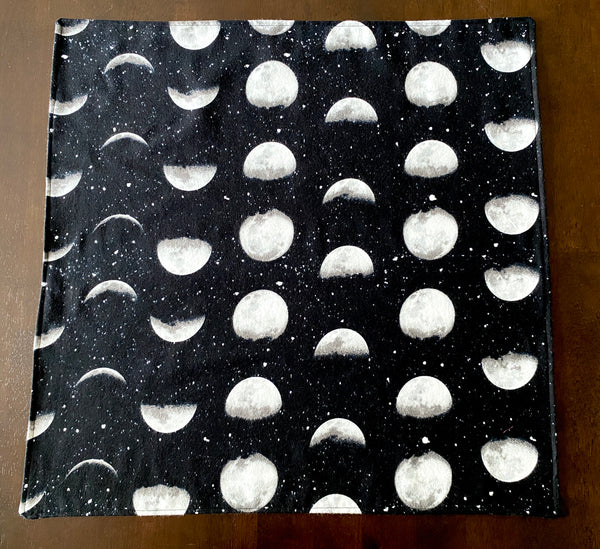 Moon Phases Tarot Spread Cloth - Tarot Reading Mat - Altar Cloth