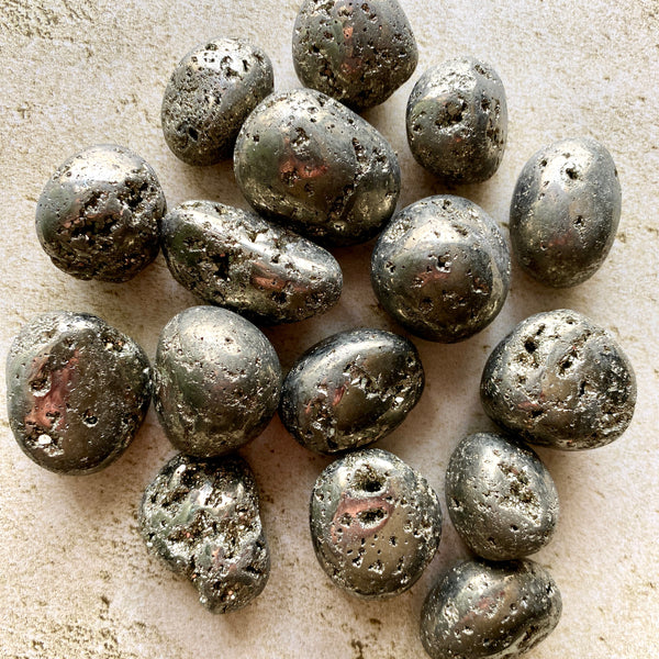 Tumbled Pyrite