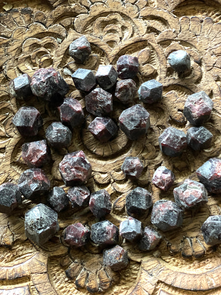 Rough Almandine Garnet Dodecahedrons