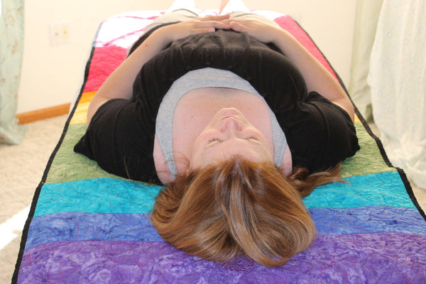 Embroidered Chakra Meditation Mat