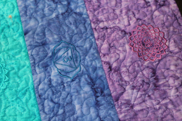 Embroidered Chakra Meditation Mat