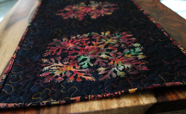 Quilted Batik Table Runner