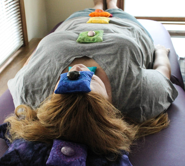 Embroidered Chakra Pillow SET