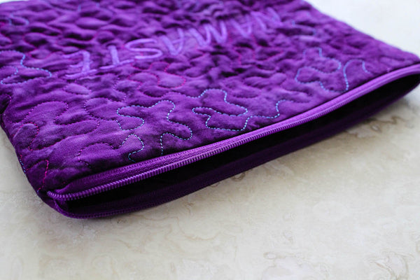 Purple Chakra Pillow Quilted Bag