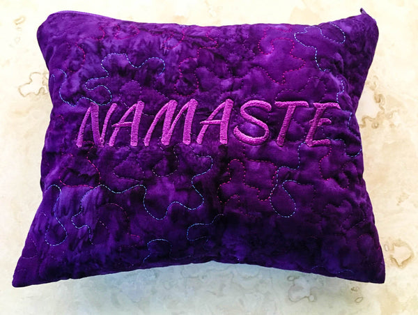 Purple Chakra Pillow Quilted Bag