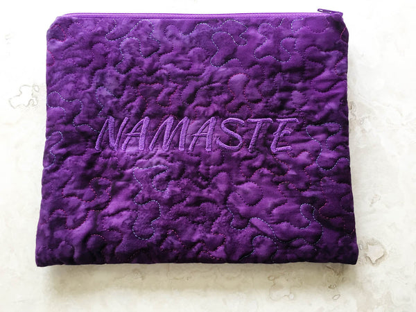 Purple Chakra Pillow Quilted Bag
