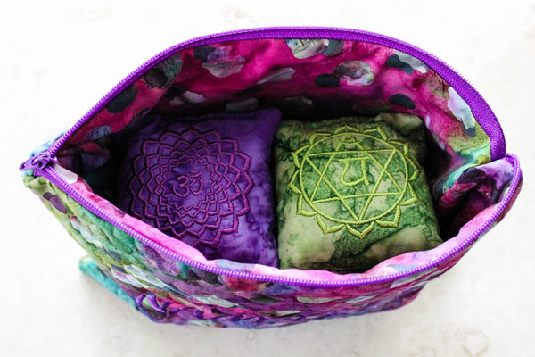 Embroidered Chakra Pillow SET