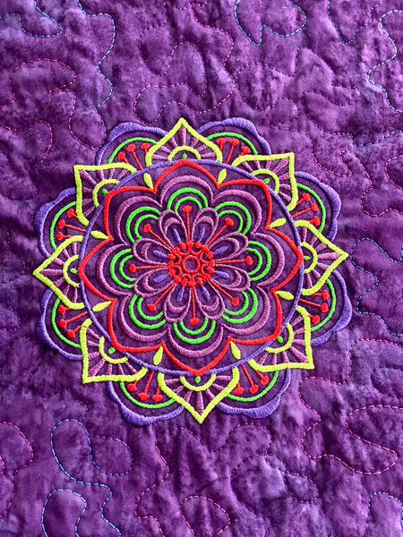 Purple Om Meditation Mat
