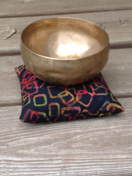 Geometric Singing Bowl Crystal Display Pillow