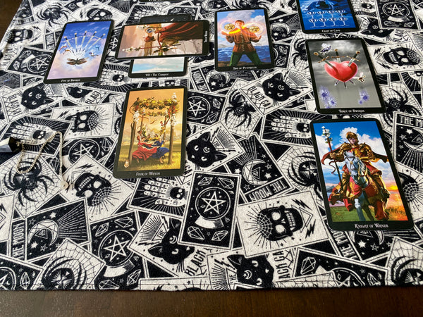 Tarot Spread Cloth - Tarot Reading Cloth - Altar Cloth