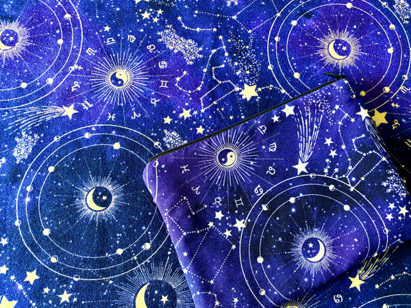 Purple Zodiac Tarot Bag