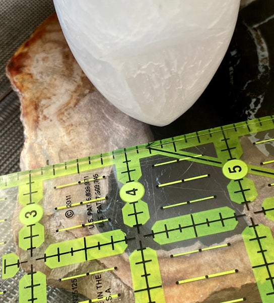 Large Selenite Puffy Heart