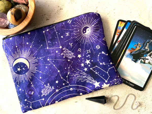 Purple Zodiac Tarot Bag