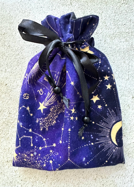 Purple Constellation Tarot Card Deck Bag