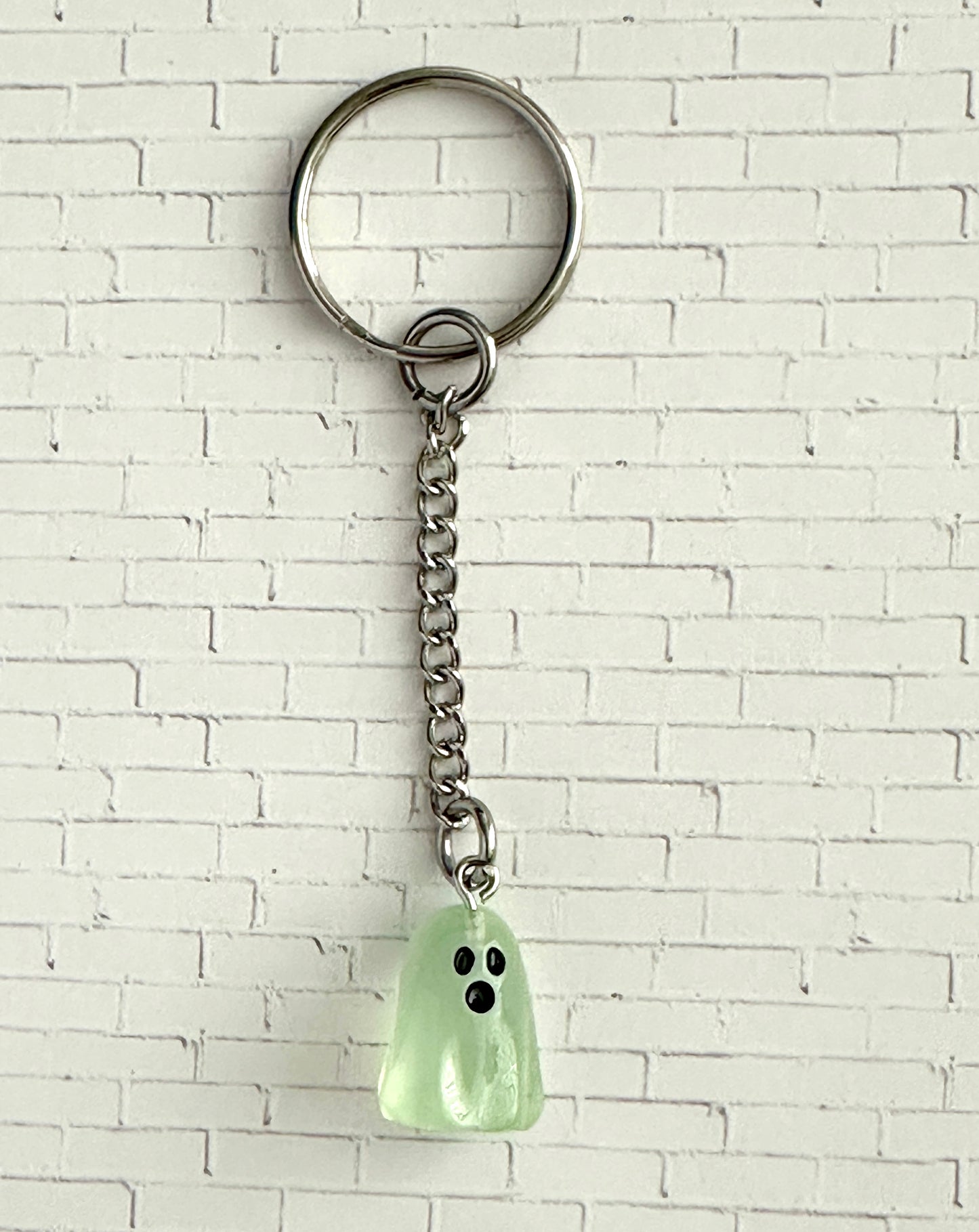 Glow in the Dark Ghost Zipper Pull/Bag Charm/Keychain for Halloween and Horror Fans