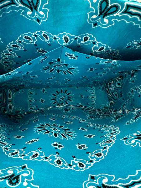 Large Bandana Tote Bag With Custom Color Choices and Extra Long Straps/Short Handles