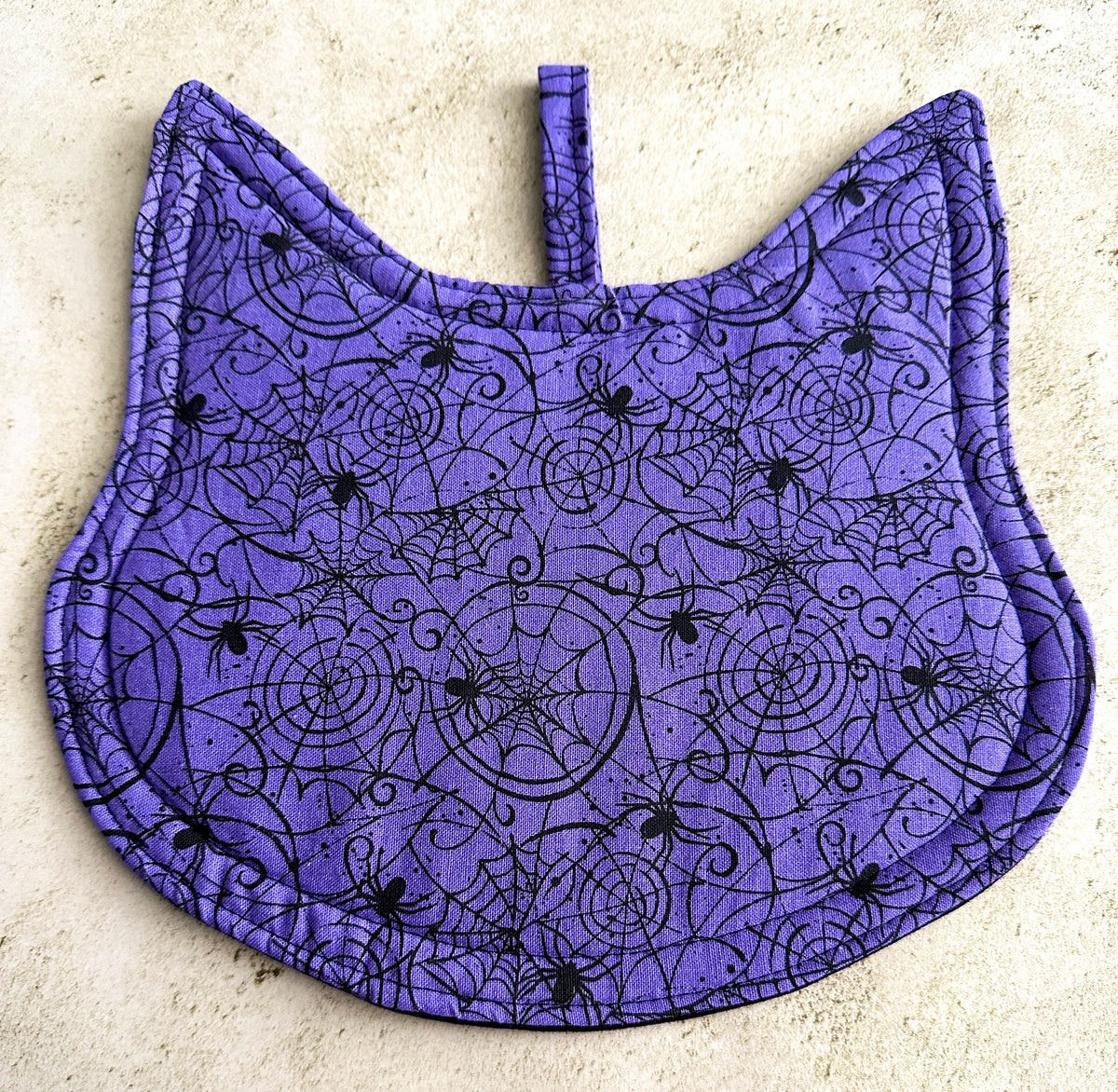 Goth Cat Halloween Potholder