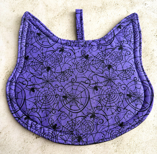 Goth Cat Halloween Potholder