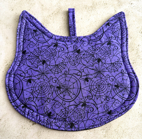 Cat Shaped Halloween Potholder