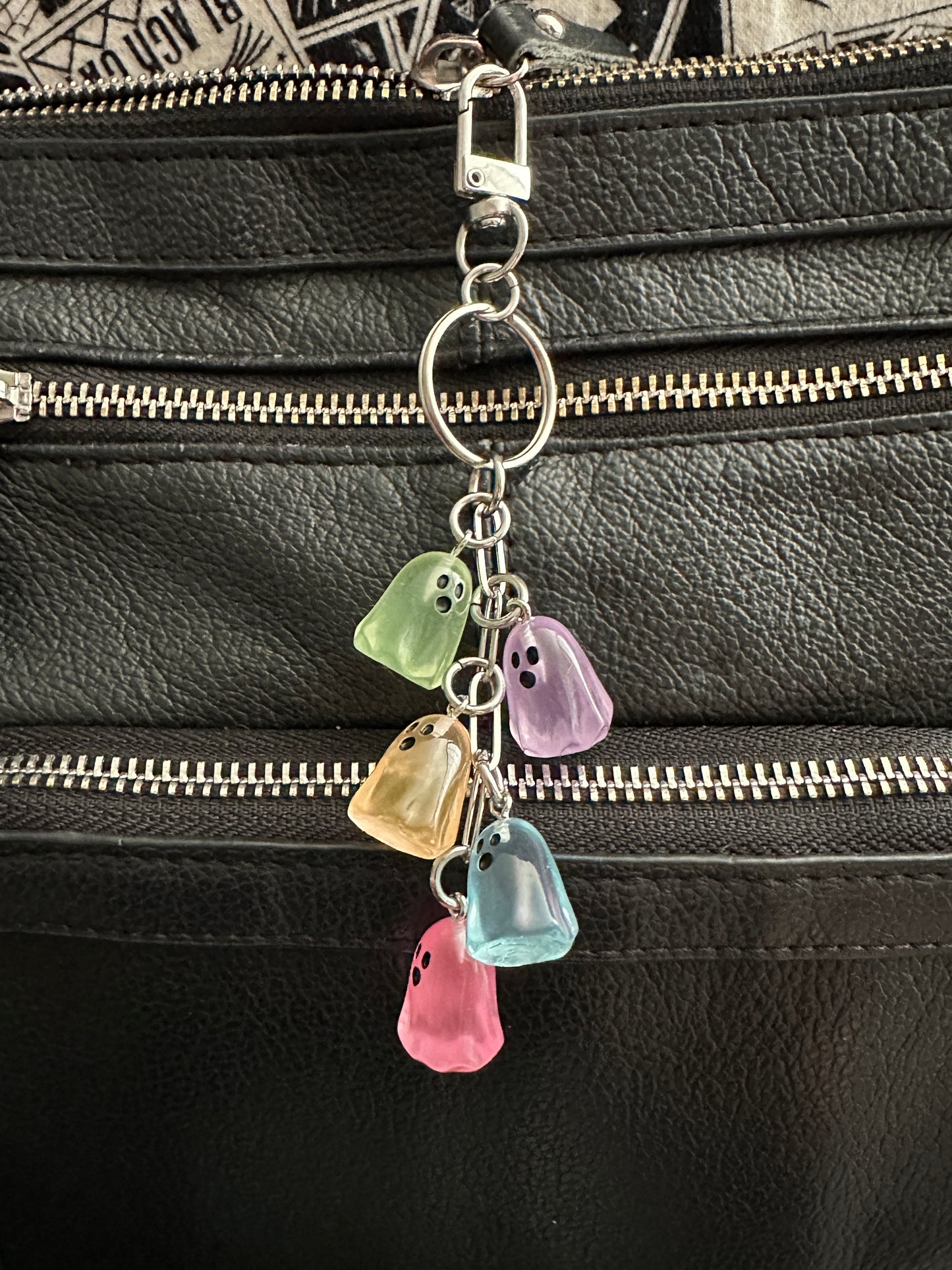 Glow in the Dark Ghost Bag Charm/Keychain for Halloween and Horror Fans