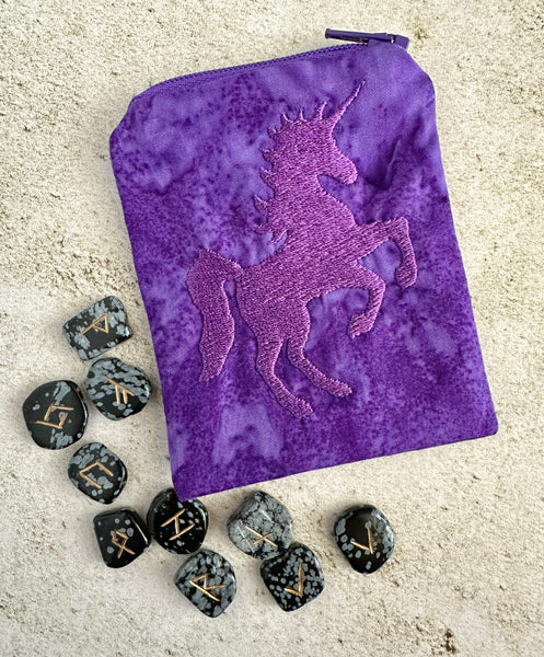 Purple Unicorn Mojo Bag