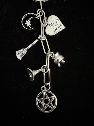 Witchy Bag Charm Keychain