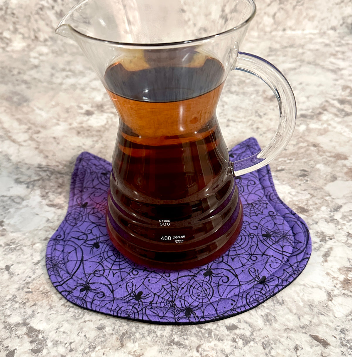 Goth Cat Halloween Potholder