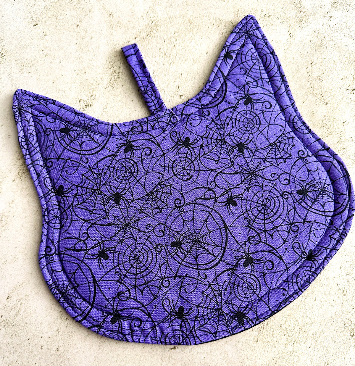Goth Cat Halloween Potholder
