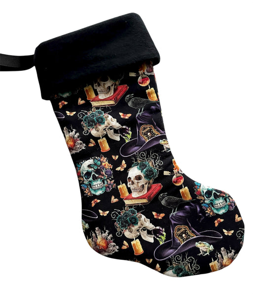 Witchy Nontraditional Christmas Stocking - Medium