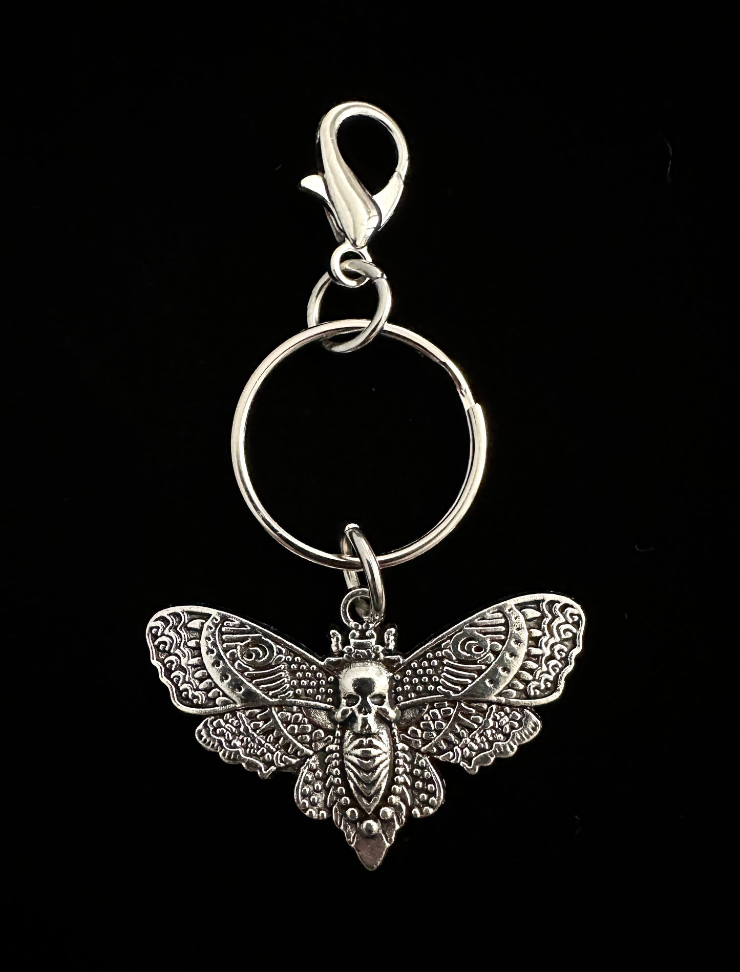 Mothman Cryptid Horror Lover Zipper Pull Bag Charm Keychain