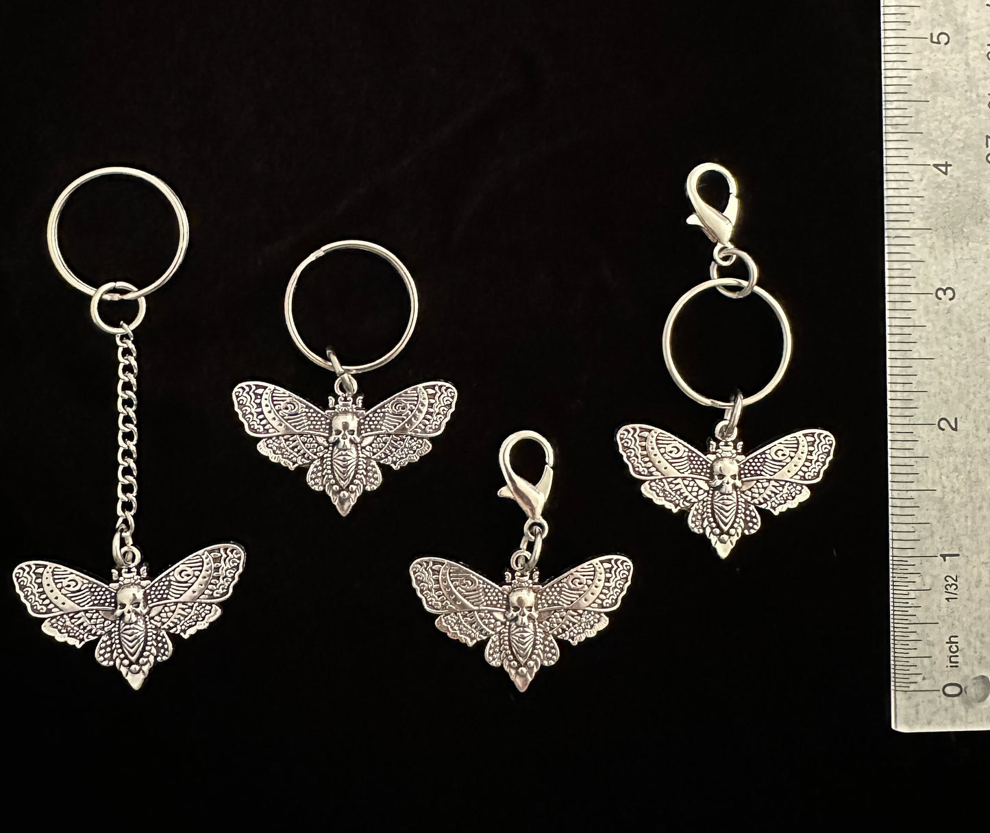 Mothman Cryptid Horror Lover Zipper Pull Bag Charm Keychain