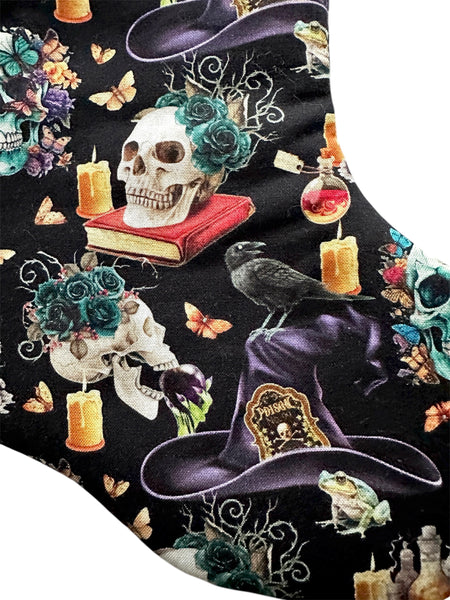 Witchy Nontraditional Christmas Stocking - Medium