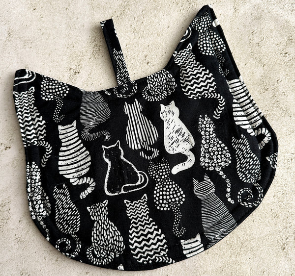 Cat Shaped Quilted Potholder Hot Pad