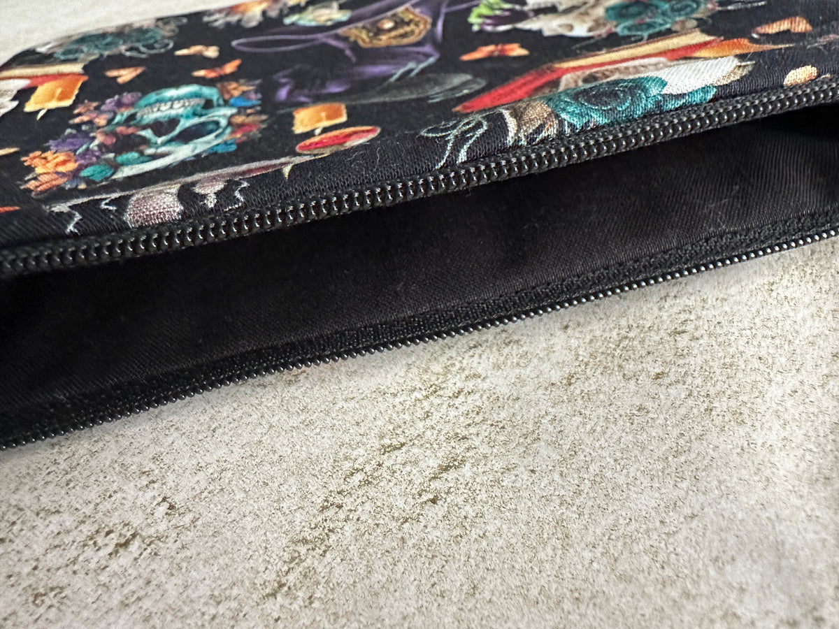 Witchy Tarot Card Bag With Zipper - Tarot Deck Storage Bag