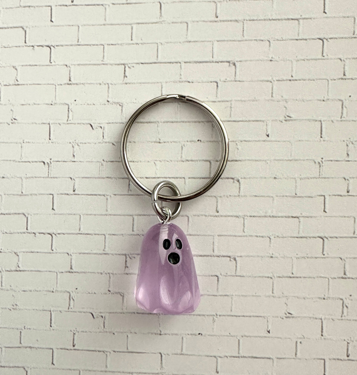 Glow in the Dark Ghost Zipper Pull/Bag Charm/Keychain for Halloween and Horror Fans
