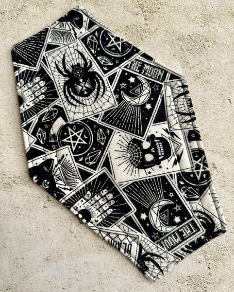 Witchy Coffin Mug Rug - Halloween Coffee Coaster