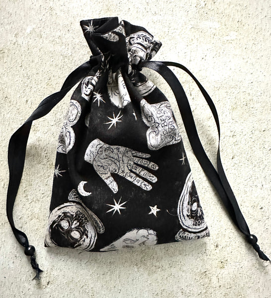 Witchy Tarot Card Bag, Rune Storage Bag