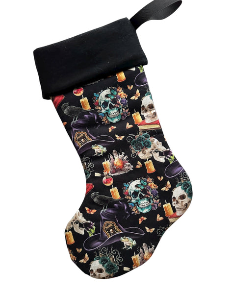 Witchy Nontraditional Christmas Stocking - Medium