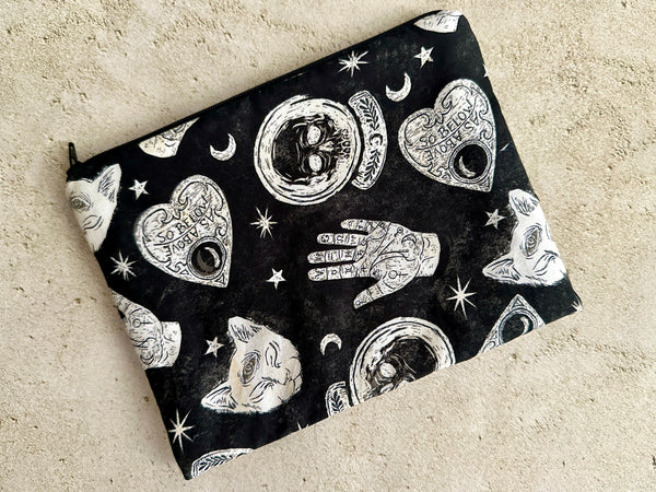 Witchy Tarot Card Bag With Zipper - Tarot Deck Storage Bag