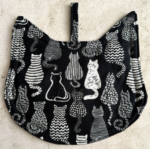 Cat Shaped Quilted Potholder Hot Pad